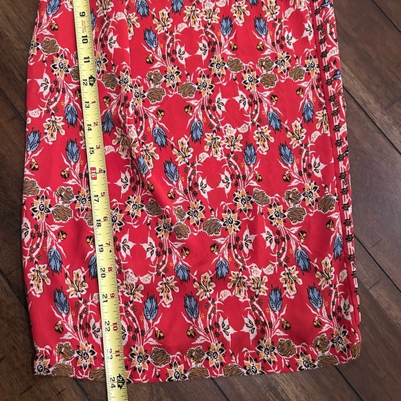 Max Studio Women's Red Floral Print Flowy Wide Leg Pants Size 1X - Picture 3 of 9